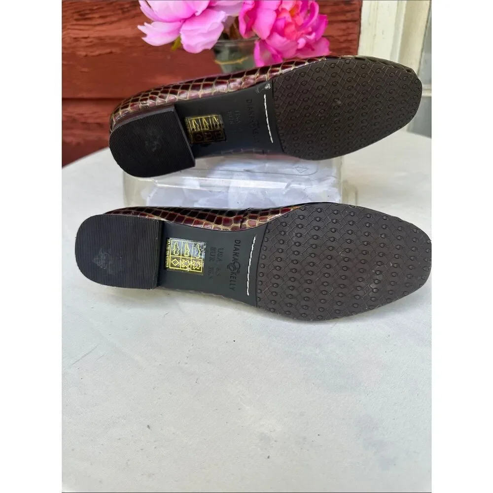 Diana E Kelley Croc Embellished Dress Shoes